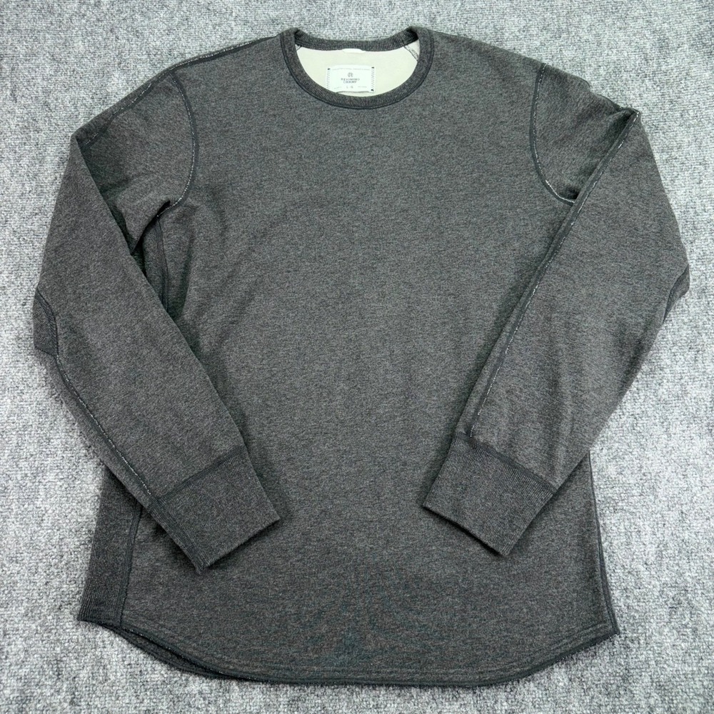 Reigning Champ Crewneck Sweatshirt Mens Large Charcoal Grey French Terry Cotton